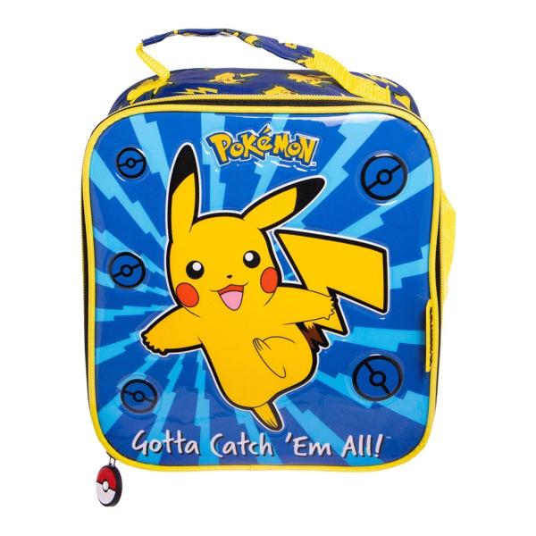 Imagem de Lancheira Infantil Azul Pikachu Pokemon Escolar - Xeryus