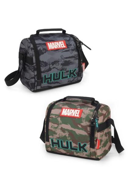 Imagem de Lancheira Infantil Hulk Luxcel LA47053AG - Preto 21x18x14 cm