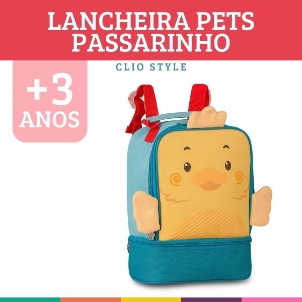 Imagem de Lancheira Infantil Merendeira Térmica Passarinho Pets Clio