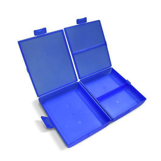 Imagem de Lancheira Label Azul Com Travas 19x17x66cm 25735 Arqplast