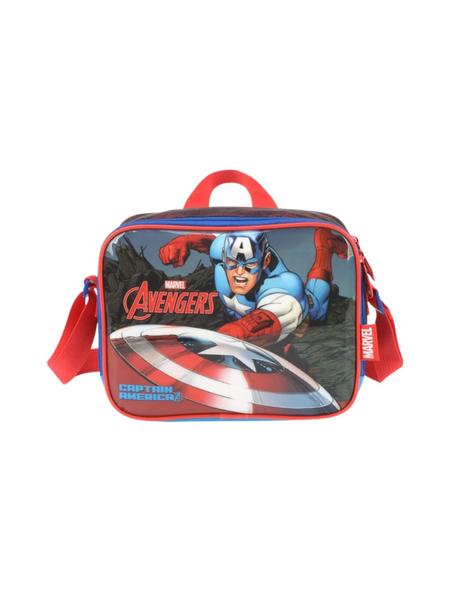 Lancheira Luxcel Capitão America Avengers Azul LA38043AG Imagem de Lancheira Luxcel Capitão America Avengers Azul LA38043AG