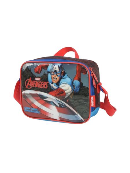 Lancheira Luxcel Capitão America Avengers Azul LA38043AG Imagem de Lancheira Luxcel Capitão America Avengers Azul LA38043AG