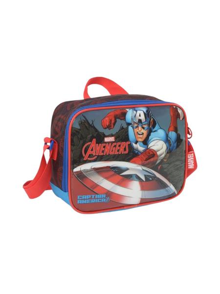 Lancheira Luxcel Capitão America Avengers Azul LA38043AG Imagem de Lancheira Luxcel Capitão America Avengers Azul LA38043AG