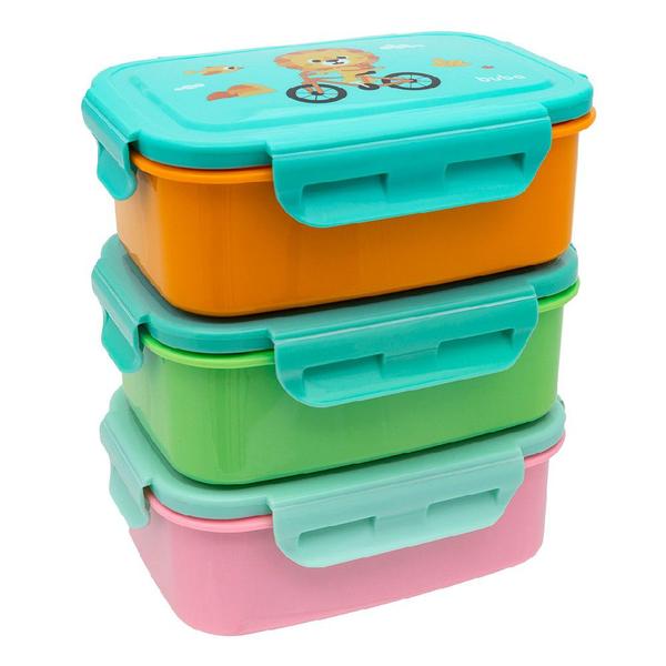 Imagem de Lancheira Marmita Infantil Bento Box Inox Dinossauro Buba