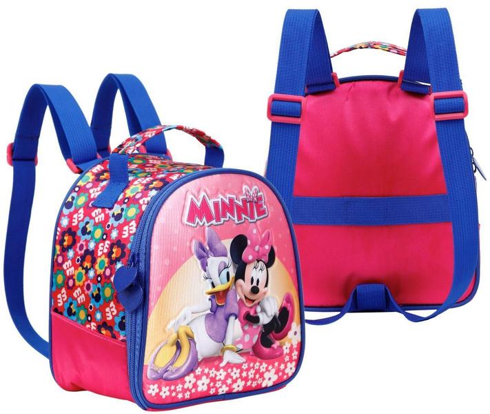 Imagem de Lancheira Minnie Mouse Bolsa Térmica Infantil - 19x21x10cm