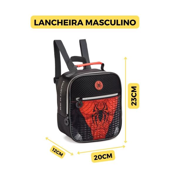 Imagem de Lancheira Spider Dark Para Menino Aranha