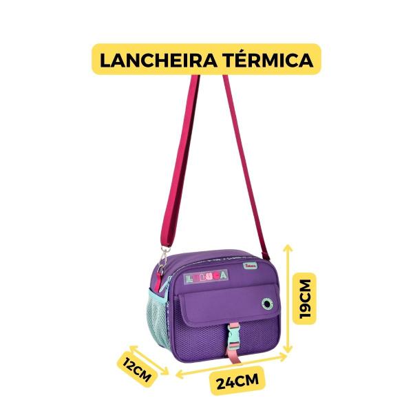 Imagem de Lancheira Témica Com Alça Transversal Luluca Colorida Menina