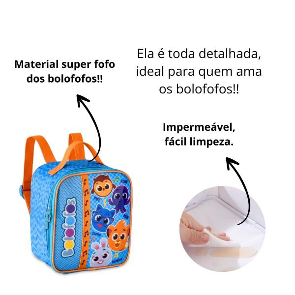 Imagem de Lancheira Térmica - Bolofofos - Infantil Escolar/Passeio Oficial Creche - Clio