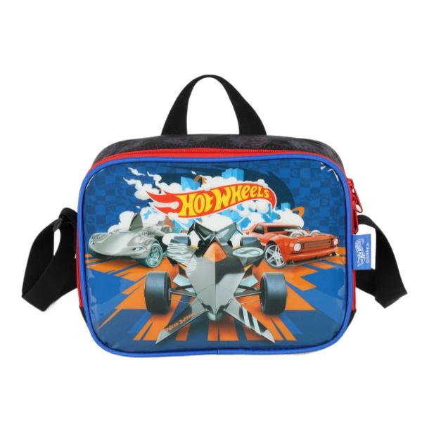 Imagem de Lancheira Térmica Bolsa Infantil Escolar Hot Wheels Preto