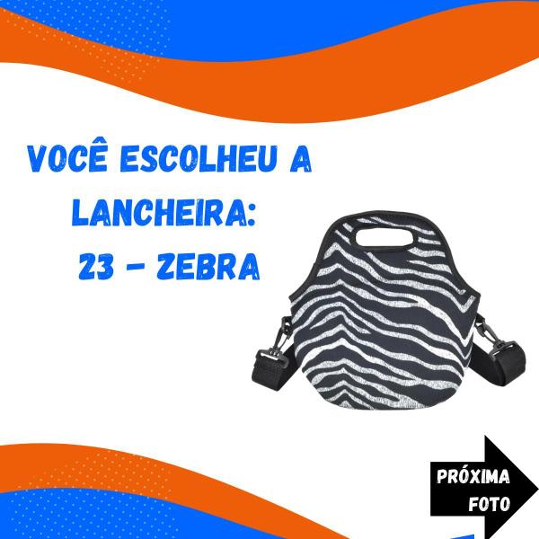 Imagem de Lancheira Térmica Bolsa Marmita Fitness Neoprene Portátil Lanche Viagem Necessaire Comida Alça Marmiteira Diversas Cores e Modelos