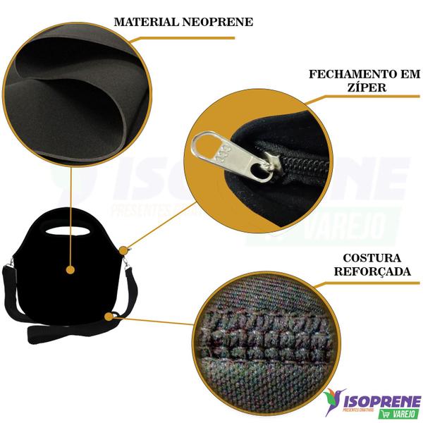 Imagem de Lancheira Térmica em Neoprene  ISOPRENE  Enfermagem Rosa