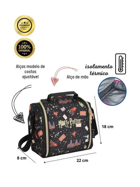 Lancheira Térmica Escolar Harry Potter - Luxcel Imagem de Lancheira Térmica Escolar Harry Potter
