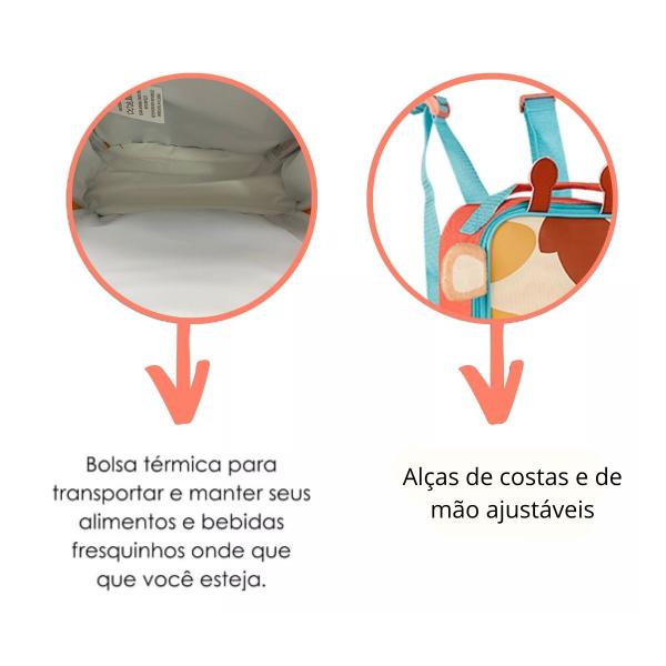 Imagem de Lancheira Térmica Escolar Infantil Animais - Pets Vários Modelos - Clio