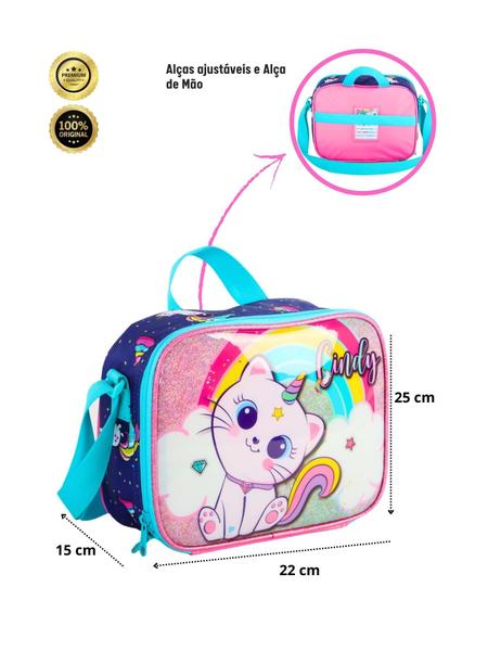 Lancheira Térmica Escolar Infantil Gatinha Cindy - Maxlog Imagem de Lancheira Térmica Escolar Infantil Gatinha Cindy
