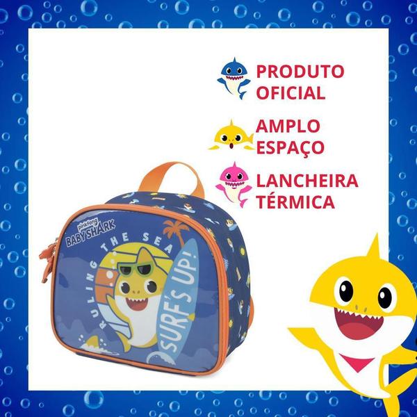 Imagem de Lancheira Térmica Escolar Infantil Menino Menina Baby Shark