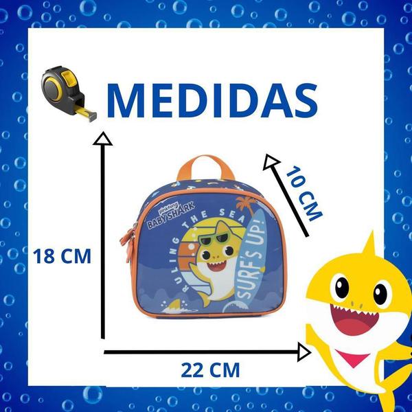 Imagem de Lancheira Térmica Escolar Infantil Menino Menina Baby Shark