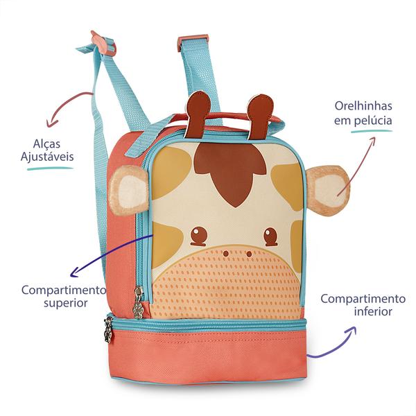 Imagem de Lancheira Térmica Escolar Infantil Merendeira Animais Pets