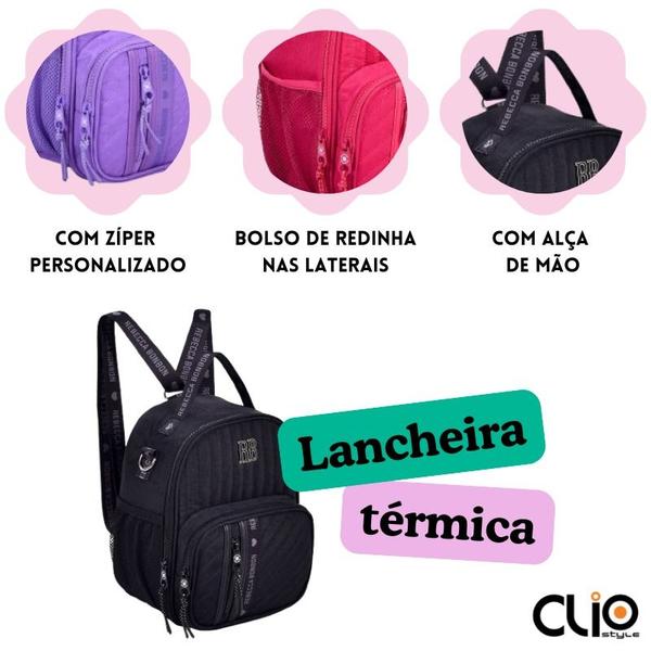 Imagem de Lancheira Térmica Escolar Infantil Rebecca Bonbon Clio Style