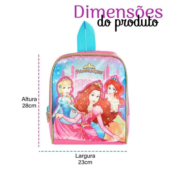 Imagem de Lancheira Térmica Escolar Infantil Tema Princesas Mágicas