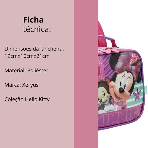 Imagem de Lancheira Térmica Escolar Minnie E Fígaro Infantil Xeryus