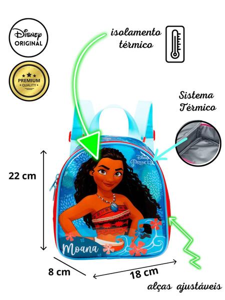 Imagem de Lancheira Térmica Escolar Princesa Moana Disney