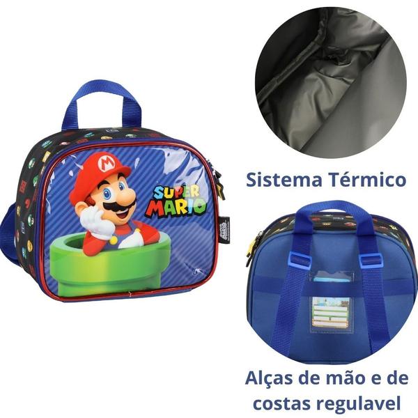 Imagem de Lancheira Térmica Escolar Super Mario Bros