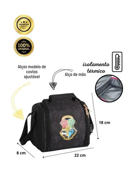 Lancheira Térmica Harry Potter Premium Oficial - Maxlog Imagem de Lancheira Térmica Harry Potter Premium Oficial
