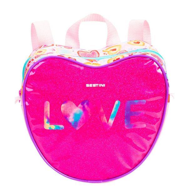 Imagem de Lancheira Termica Infantil Bolsa Escolar Menina Juvenil Crianças Marmita Rosa Glitter Passeio Casual Sestini