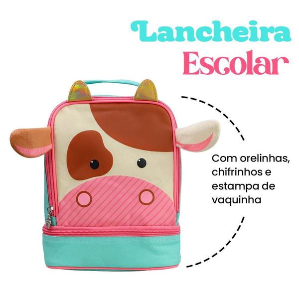 Imagem de Lancheira Térmica Infantil com Alça - Vaca