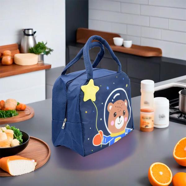 Imagem de Lancheira Térmica Infantil Escolar Lanche Bolsa Animais