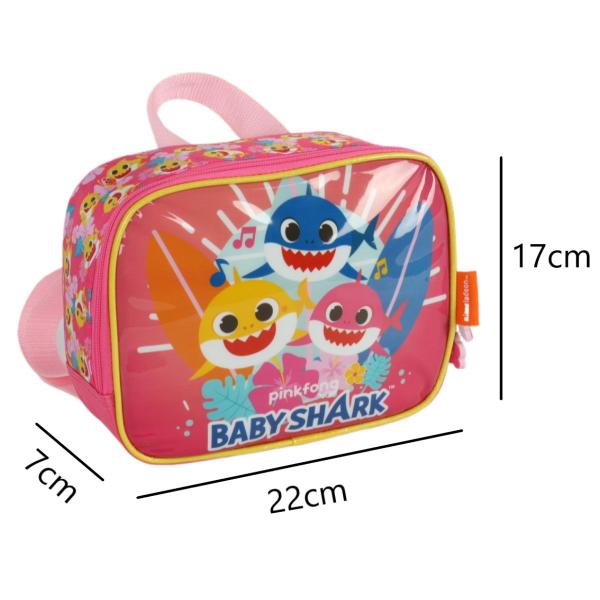 Imagem de Lancheira Térmica Infantil Family Baby Shark Bolsa Rosa