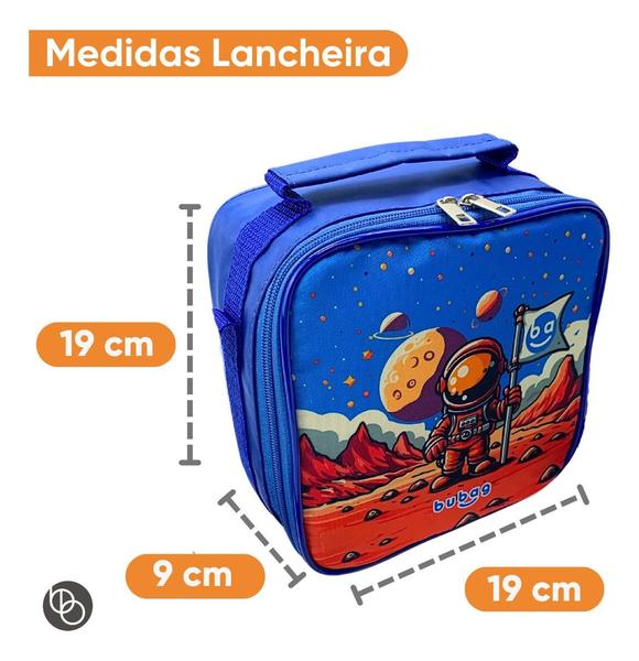 Imagem de Lancheira Térmica Infantil Kids lancheira Princesas Astronauta Dinossauro 