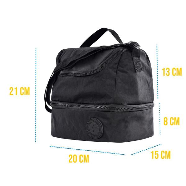 Lancheira Térmica Isolamento Térmico C/ Alça Divisória Resistente Viagem Escola Marmita Trabalho Fitness Mochila - Wincy Imagem de Lancheira Térmica Isolamento Térmico C/ Alça Divisória Resistente Viagem Escola Marmita Trabalho Fitness Mochila - Wincy