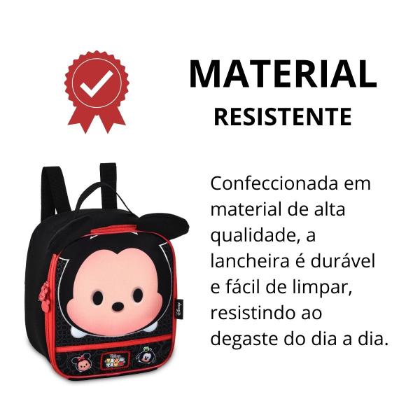 Imagem de Lancheira Térmica Mickey Tsum Tsum Infantil Escolar Passeio Creche  Clio