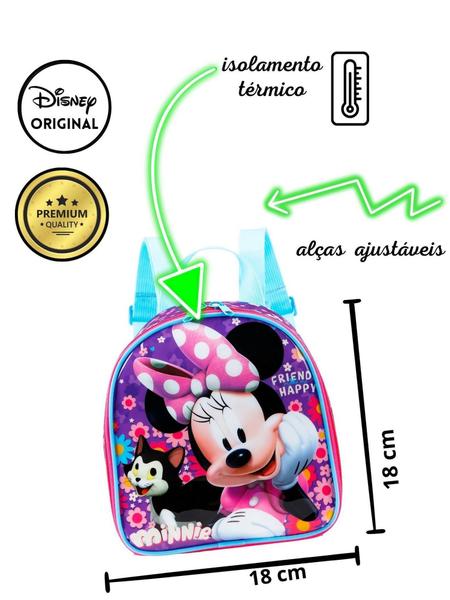 Imagem de Lancheira Térmica Minnie Mouse Lilás Oficial  - Xeryus