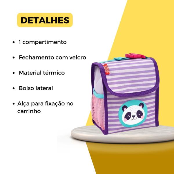 Imagem de Lancheira Térmica Pandinha Urso Gatinha Leãozinho Escolar