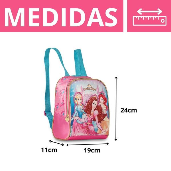 Imagem de Lancheira Térmica Princesas Mágicas Infantil Escolar/Passeio - Super Resistente De Qualidade - Clio