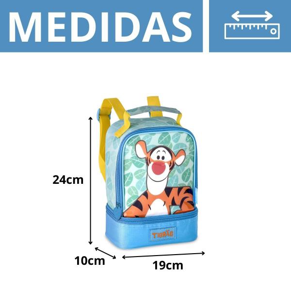 Imagem de Lancheira Térmica Tigrão Tigre C/ 2 Bolsos Disney Infantil Viagem/Passeio - Clio