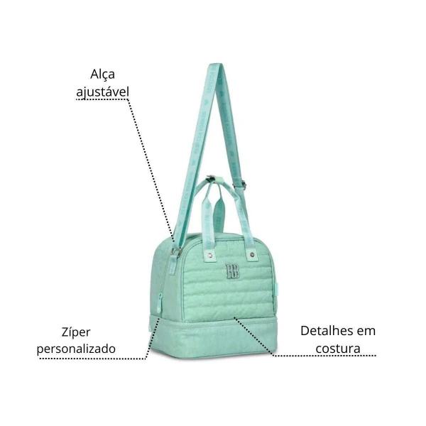Lancheira Térmica Verde Crinkle Rebecca Bonbon Clio Style Imagem de Lancheira Térmica Verde Crinkle Rebecca Bonbon Clio Style