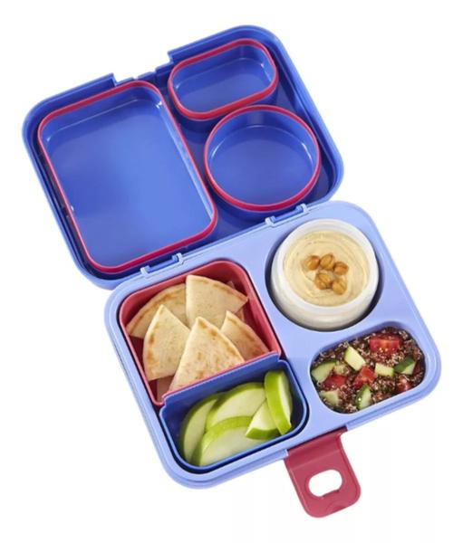 Imagem de Lancheira Thermos Bento Box Roxo Infantil Bpa Free 8 Peças