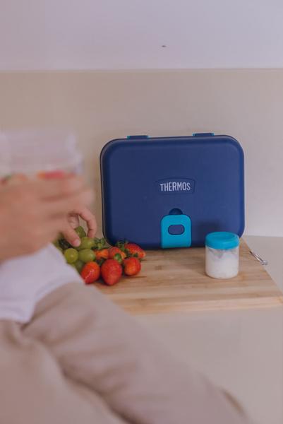 Imagem de Lancheira Thermos com 8 peças BPA Free Bento Box Azul