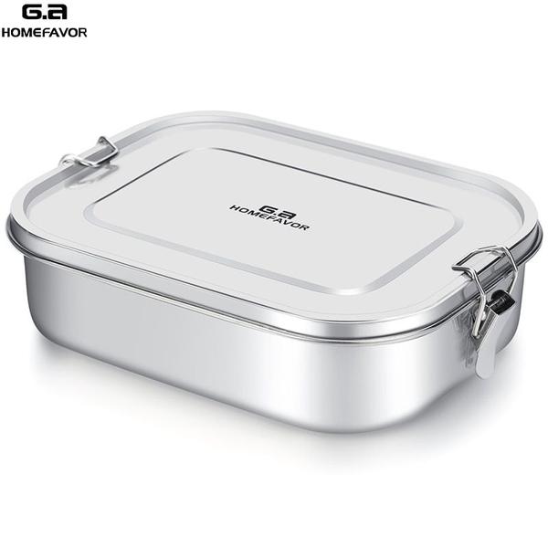 Imagem de Lancheira Wokex Recipiente para alimentos Bento Box 304 em aço inoxidável