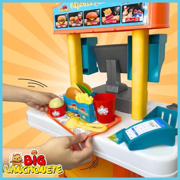 Imagem de Lanchonete Infantil Com Caixa Registradora Sorvete Big Star  - Big Star Brinquedos