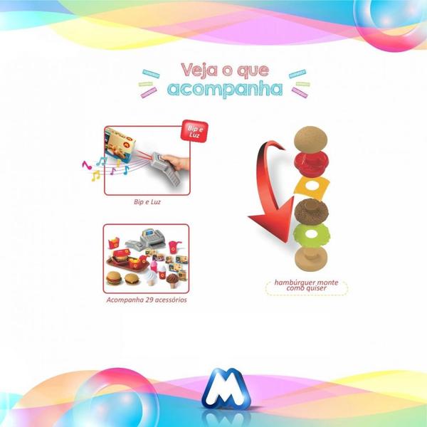 Lanchonete Magic 8046 Magic Toys Imagem de Lanchonete Magic 8046 Magic Toys