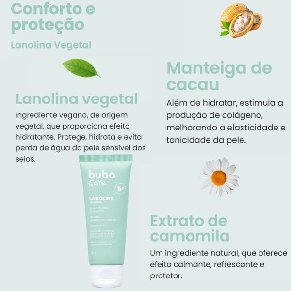 Imagem de Lanolina Vegetal 30g Pomada Para Mamilos 16565 Buba Care