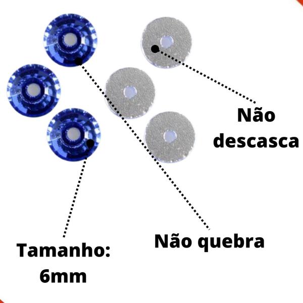 Imagem de Lantejoula 06mm Em Vidro Com 288 Peças