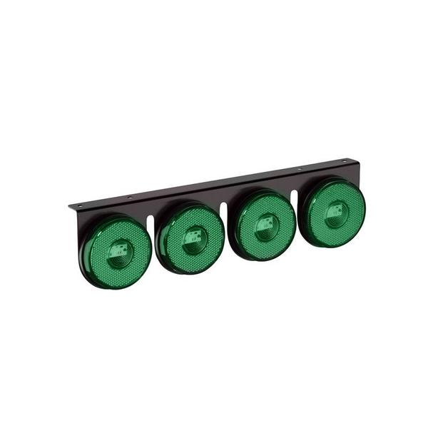 Imagem de Lanterna 4 Marias Carreta Caminhão Led Verde Bivolt 85 Mm