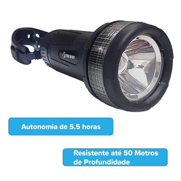 Imagem de Lanterna À Prova D'água para Mergulho Pesca Sub - Thor Led Fun Dive