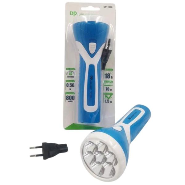 Imagem de Lanterna Azul 42 Lumens 7 LED -DP1922B - DP Led Light 