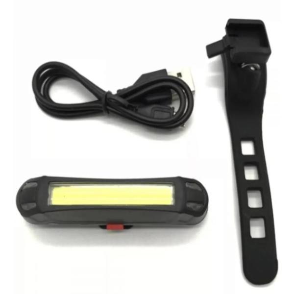 Imagem de Lanterna Bike Traseiro Sinalizador Recarregável Vds-261 Usb